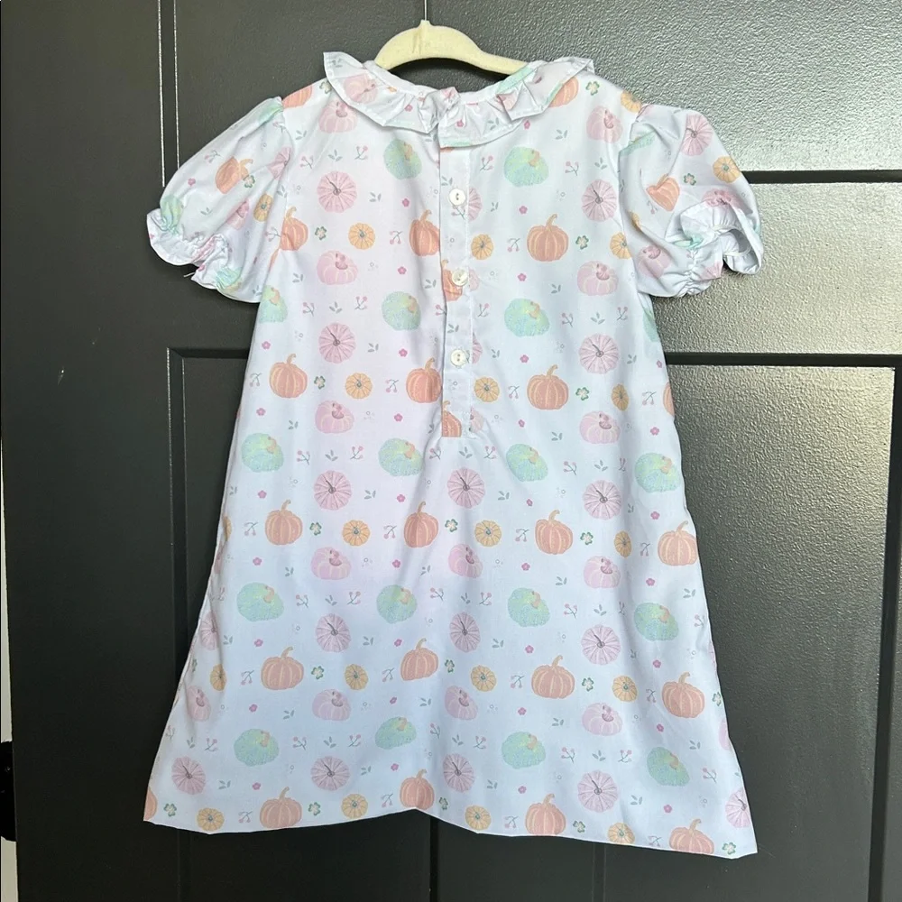 Cecil and Lou pumpkin pocket dress